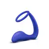 Blush - Performance Cock Ring Plug Indigo - unikalna wtyczka z ringiem! 
