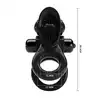Pretty Love - Passionate Ring. Czarny pierścień z wibrującym języczkiem