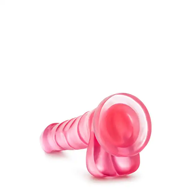 B Yours - Sweet N Hard 4 Pink. Miękkie różowe dildo z mocną przyssawką. Słodycz doznań 