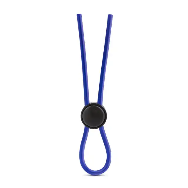 Stay Hard - Loop Cock Blue. Silikonowy ring erekcyjny w formie lasso