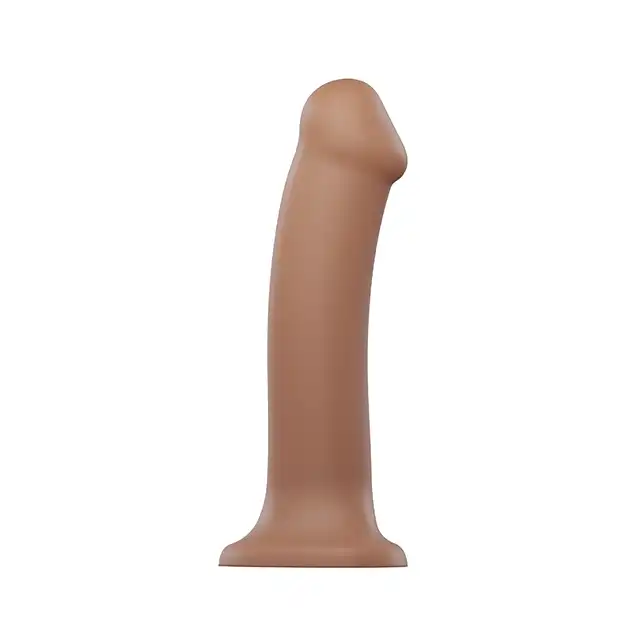 Strap-On-Me - Semi-Realistic Dildo Caramel - giętkie dildo o pięknym karmelowym kolorze