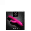Lush - Kira Velvet. Różowy silikonowy wibrator z króliczkiem. Ruch posuwisty, grzanie i wibracje