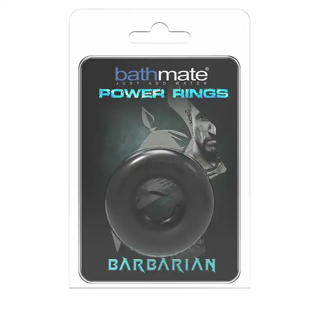 Bathmate - Barbarian Power Ring. Elastyczny czarny ring erekcyjny