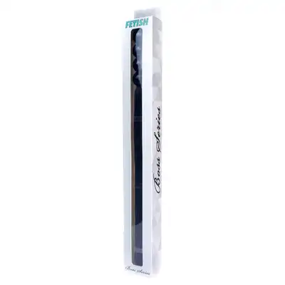 Silicone Whip Black 14" - Fetish Boss Series