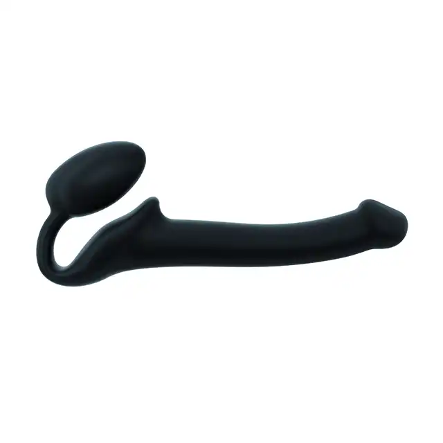 Strap-On-Me - Semi-Realistic Bendble Black S - jedyne w swoim rodzaju dildo z korkiem analnym