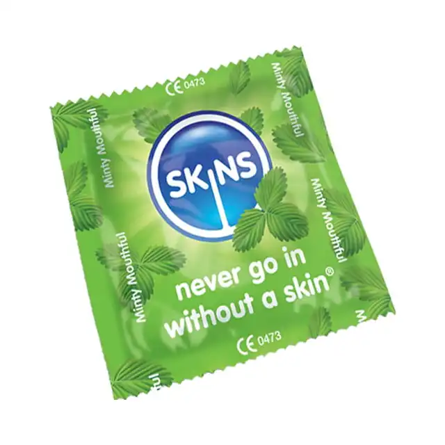 Skins - Minty Mouthful 1 szt. Prezerwatywa o zapachu mięty 