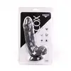 Kiotos Cox - Flesh 033. Czarne falowane dildo 22 cm