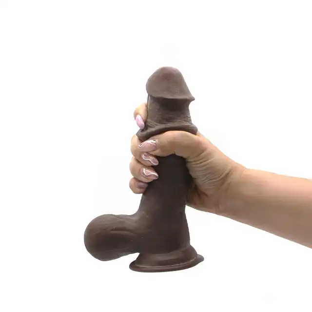 Kiotos - Cox Sliding Skin 01-Black - niesamowicie realistyczne dildo ze ślizgającą się skórą!