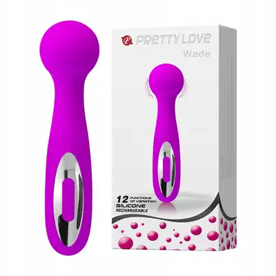 Pretty Love - Wibrator premium Wade Wand. 12 programów. 16 cm.USB. Wodooodporny.