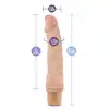 Dr. Skin - Vibe 6 Flesh - 21,5 cm wibrator o żylastej strukturze z niesamowitymi wibracjami!