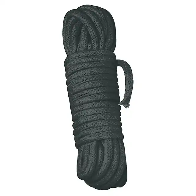 Shibari Bondage - Bondage Rope 3m Black - czarna, wytrzymała lina. 3m