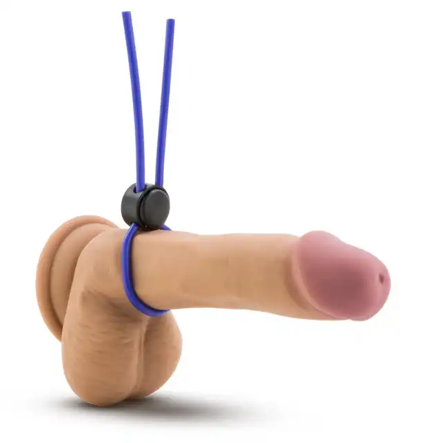Stay Hard - Loop Cock Blue. Silikonowy ring erekcyjny w formie lasso