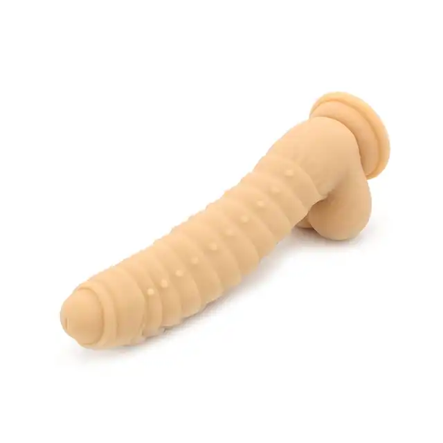 Kiotos Cox - Flesh 044. Teksturowane silikonowe dildo 22 cm 