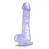 B Yours - Sweet N Hard 4 Clear. Miękkie dildo z magicznie błyszczącego materiału 
