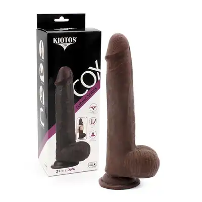 Kiotos - Cox Sliding Skin 02-Black - niesamowite dildo o podwójnym, ślizgającym się materiale!