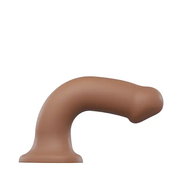 Strap-On-Me - Semi-Realistic Dildo Caramel - giętkie dildo o pięknym karmelowym kolorze