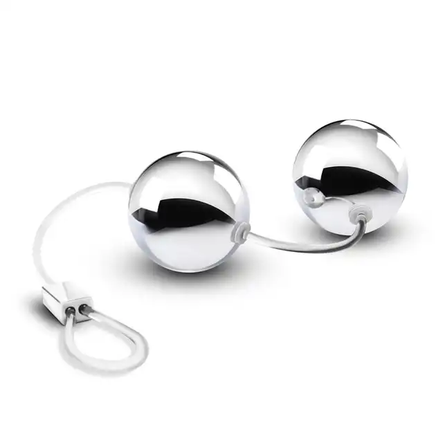 B Yours - Bonne Beads Silver. Srebrne kuleczki do ćwiczenia mięśni kegla 