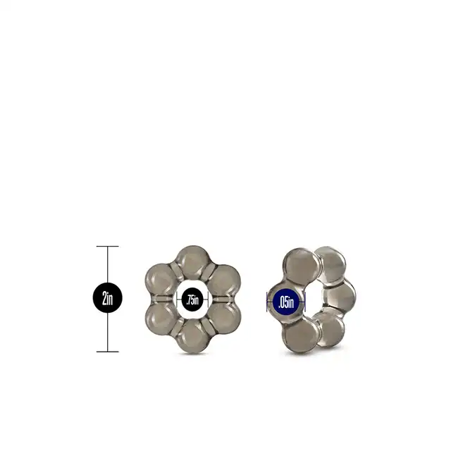 Stay Hard - Thick Bead Ring - ring na penisa, który zapewni długa erekcje