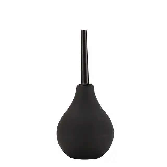 Dream Toys - Anal Douche Cheeky Small - czarna gruszka analna w małym rozmiarze 