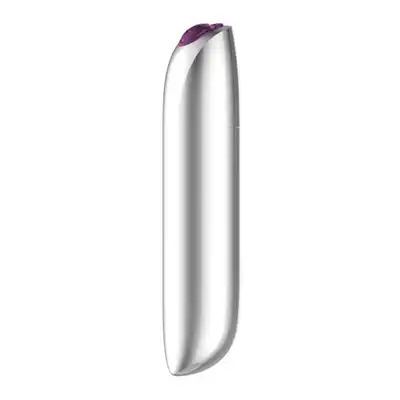 Stymulator-Rechargeable Powerful Bullet Vibrator USB 20 Functions - Silver