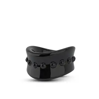 Stay Hard - Beef Ball Stretcher - czarny ring wzmacniający erekcję