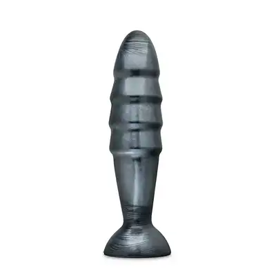 Blush - Jet Destructor Carbon Metallic Black - duży korek analny o metalicznym kolorze