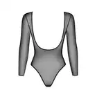 Obsessive - B123 Teddy S/M. Seksowne body z błyszczącego materiału