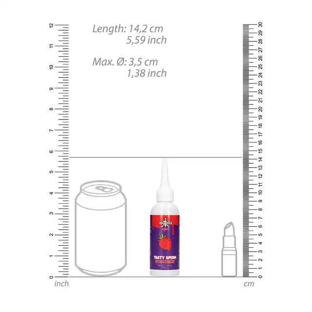 Cumface- Tasty Sperm Strawberry 80 ml. Pyszna sztuczna sperma do gry. Słodka truskawka