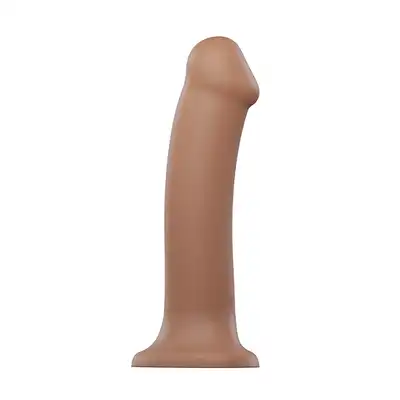 Strap-On-Me - Semi-Realistic Dildo Caramel - giętkie dildo o pięknym karmelowym kolorze