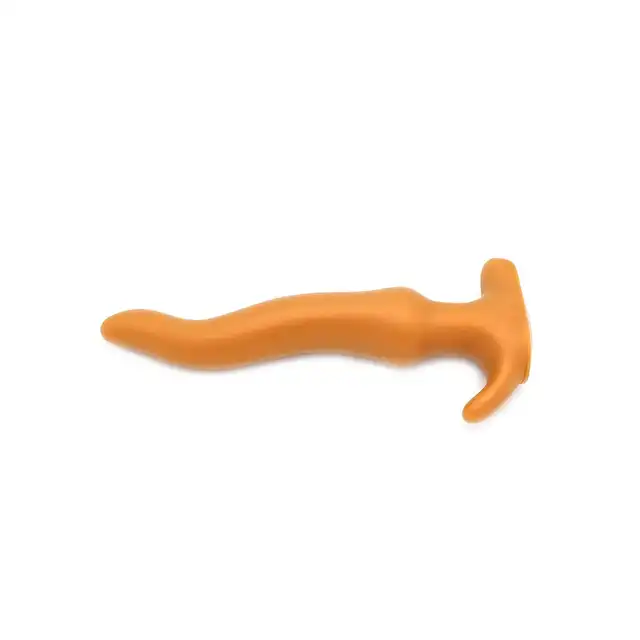 Goldplay - Wave S. Złota falista wtyczka analna . 21 cm długości. 