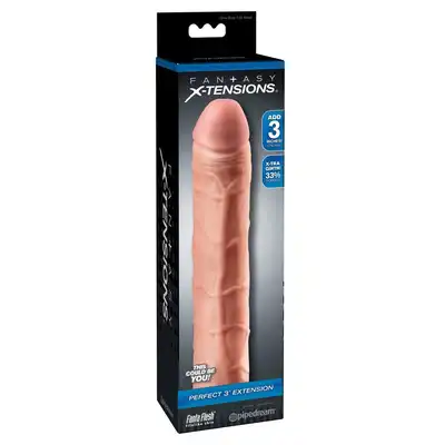 Fantasy X-tensions - Fx Perfect 3. Extension Flesh. Cyberskóra Fanta Flesh. Przedłuża 7,5cm. Pogrubia o około 33%. Najlepsza na rynku.