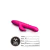 Lush - Kira Velvet. Różowy silikonowy wibrator z króliczkiem. Ruch posuwisty, grzanie i wibracje