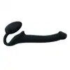 Strap-On-Me - Semi-Realistic Bendble Black S - jedyne w swoim rodzaju dildo z korkiem analnym