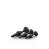 Luxe - Beginner Kit Black. Zestaw treningowy silikonowych plugów analnych 