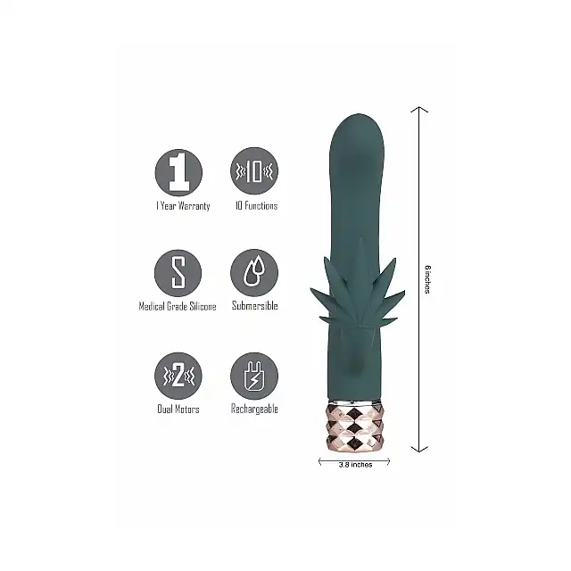  Maia Novelties - Kusha Green USB. Wibrator inspirowany liśćmi konopii. 10 funkcji