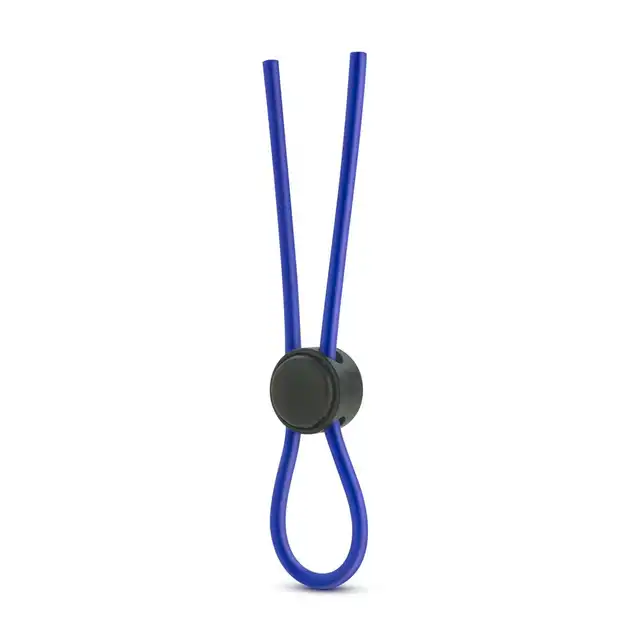 Stay Hard - Loop Cock Blue. Silikonowy ring erekcyjny w formie lasso