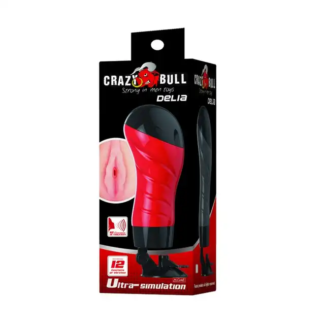 Crazy Bull - Delia. Sztuczna wagina z wibracjami i funkcją głosową 