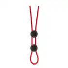 Stay Hard - Silicone Double Loop Red - ring na penisa z podwójną pętlą