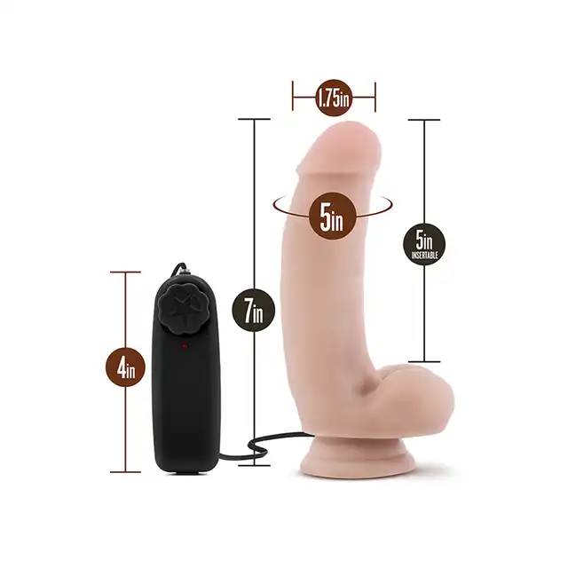 Blush - Loverboy The Quarterback 7inch Cock - 12,7 cm dildo z przyssawką oraz wibracjami