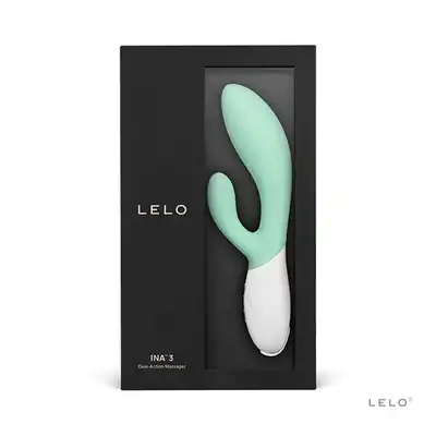Lelo - Ina 3 Seaweed. Luksusowy wibrator z podwójną stymulacją i 10 trybami wibracji