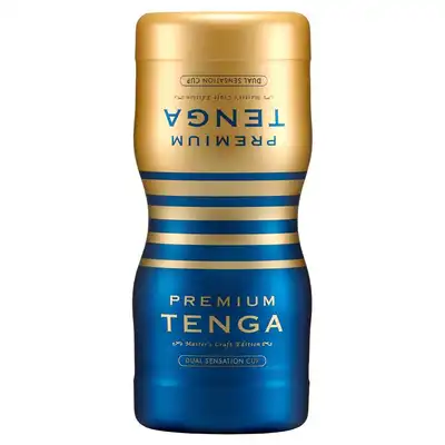 Tenga - Premium Dual Sensation Cup. Dwustronny masturbator dla mężczyzn 