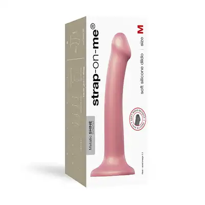 Strap-On-Me - Mono Density Dildo Metalic M - niesamowite dildo i pięknym, metalicznym kolorze
