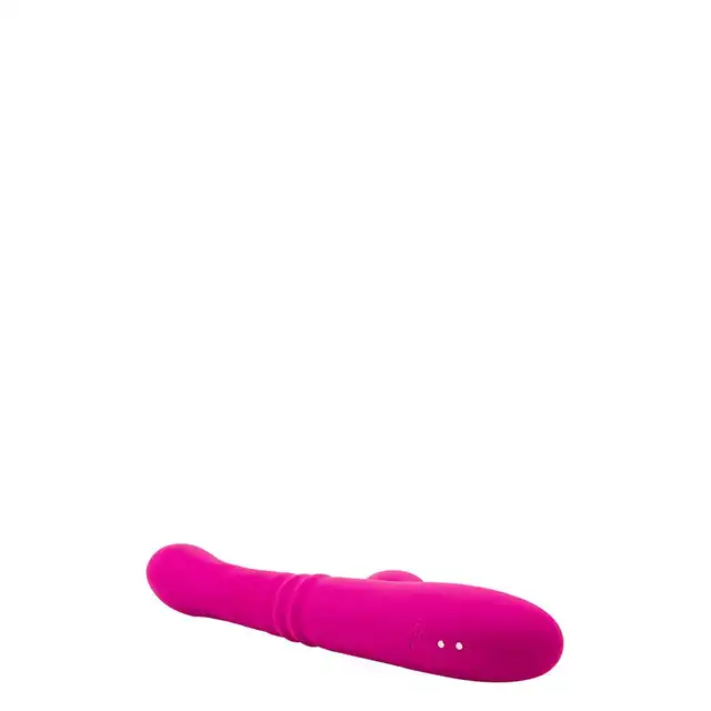 Lush - Kira Velvet. Różowy silikonowy wibrator z króliczkiem. Ruch posuwisty, grzanie i wibracje