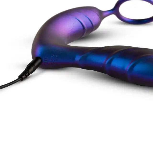 Hueman - Black Hole Anal Vibrator Cockring. Kosmiczny masażer prostaty z ringiem. 10 trybów
