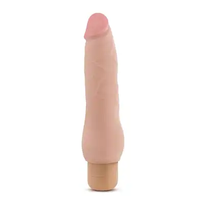 Au Naturel - Fabien Beige. Realistyczny wibrator z miękkiej cyberskóry. Regulowane wibracje