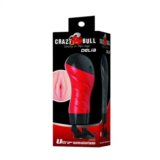 Crazy Bull - Delia Ultra Stimulation. Sztuczna pochwa w wygodnym opakowaniu. Mocna przyssawka