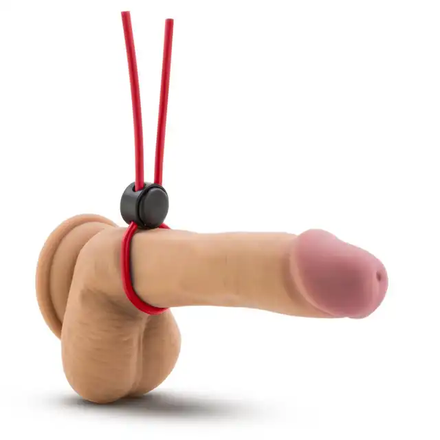  Stay Hard - Loop Cock Red. Pierścień erekcyjny w formie lasso