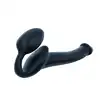 Strap-On-Me - Semi-Realistic Bendble Black S - jedyne w swoim rodzaju dildo z korkiem analnym
