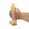 Kiotos Cox - Flesh 044. Teksturowane silikonowe dildo 22 cm 