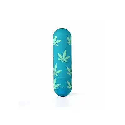 Maia Novelties - Jessi 420 USB. Mini wibrator w liście konopii